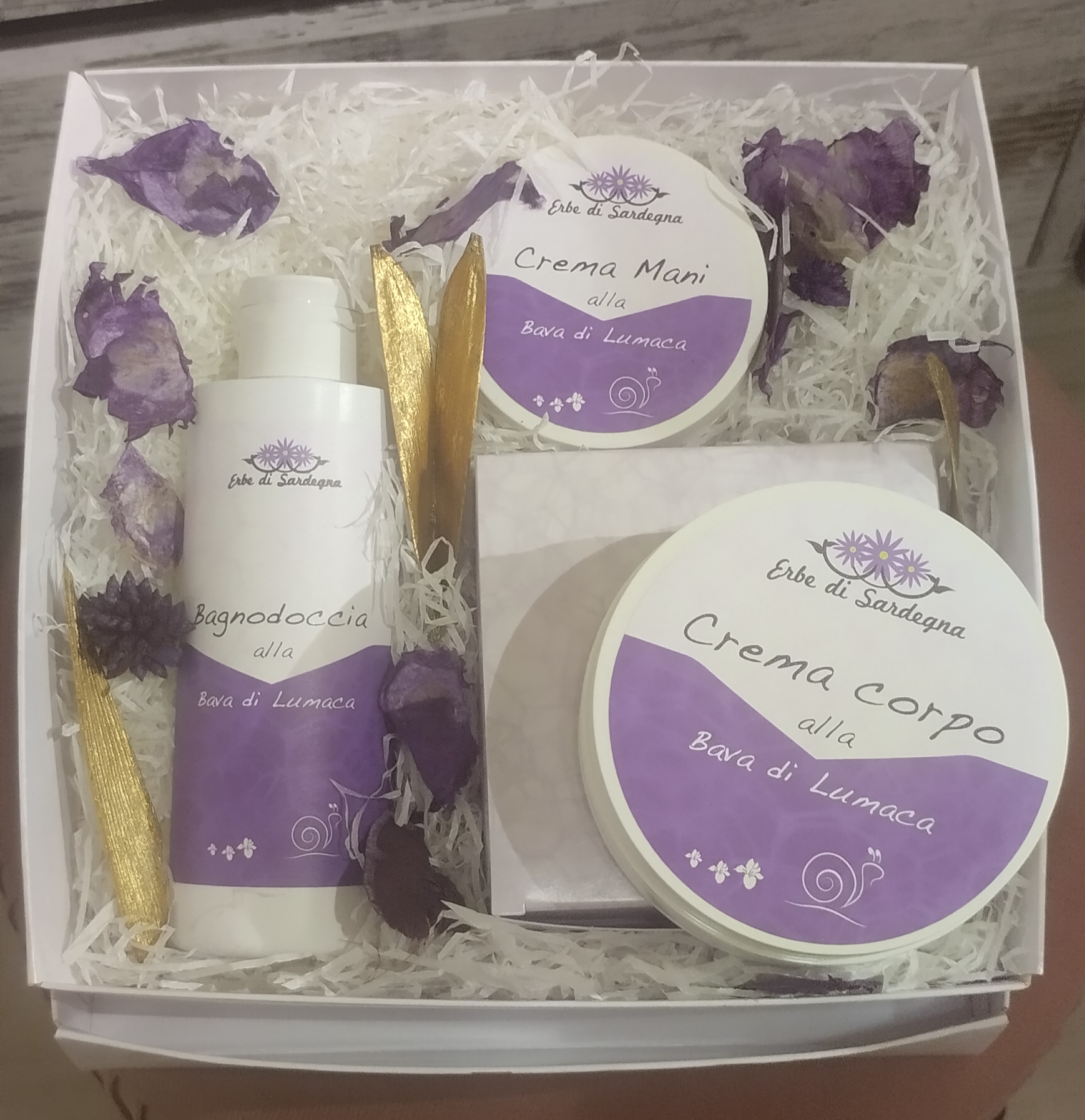 crema mani bava di lumaca sarda